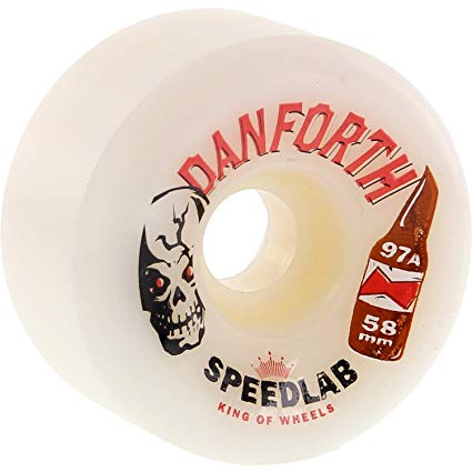 Speedlab Wheels Danforth White Skateboard Wheels - 58mm 97a (Set of 4)