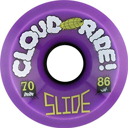 Cloud Ride Slide Longboard Wheels - 70mm 86a Purple