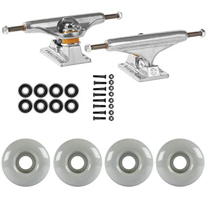 SKATEBOARD PACKAGE Independent 149 Trucks 53mm Warm Gray Abec 7 Bearings