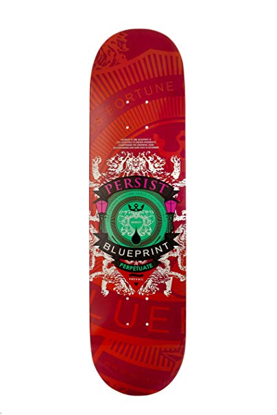 Blueprint Skateboards Courage Color Deck (Red, 8.25-Inch)