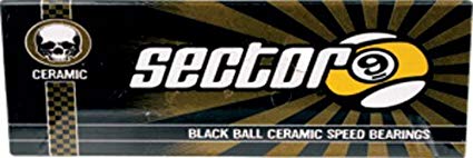 Sector 9 Black Ball Ceramic Race Bearings