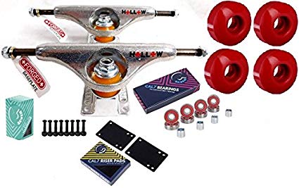 Independent 149 Forged Hollow Silver Skateboard Trucks 52MM Wheels Combo