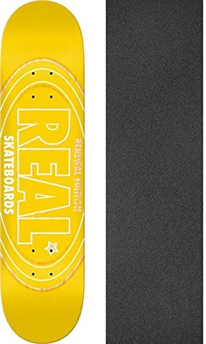 Real Skateboards Renewal Oval Yellow Skateboard Deck - 8.06