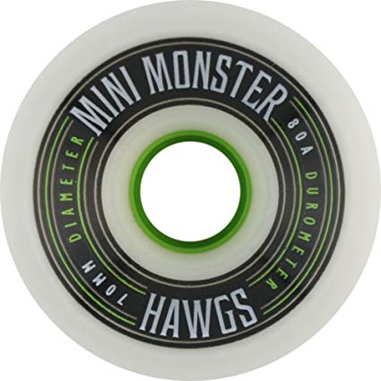 Hawgs Mini Monster 80a 70mm White Skate Wheels