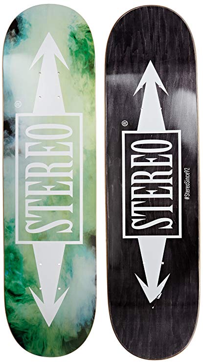 Stereo Skateboards Smokey Deck, 8.25-Inch, Green